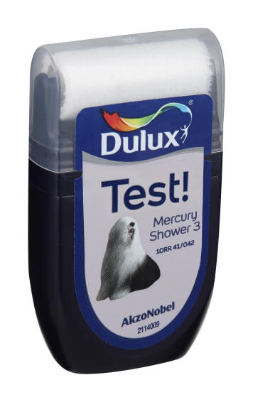 Paint tester wet roller colour guide DULUX Mercury Shower 3 30ml