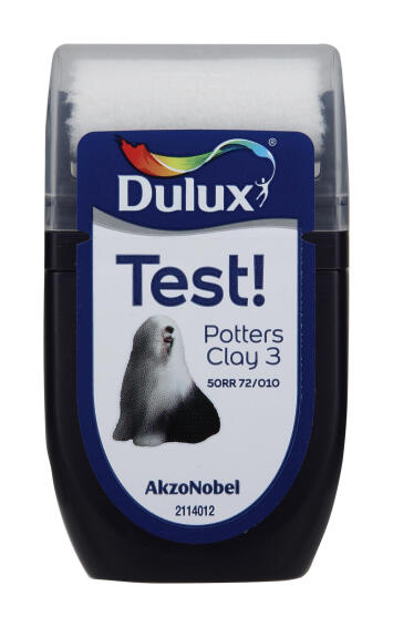 Paint tester wet roller colour guide DULUX Potters Clay 3 30ml