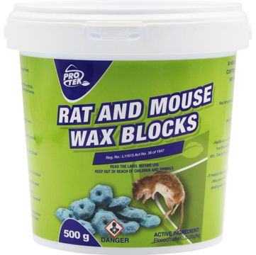 Protek Rat and Mouse Wax and Blocks 500G