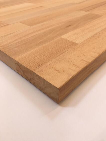 Table Top Solid Wood Beech Laminated 26mm thick 2000x650mm