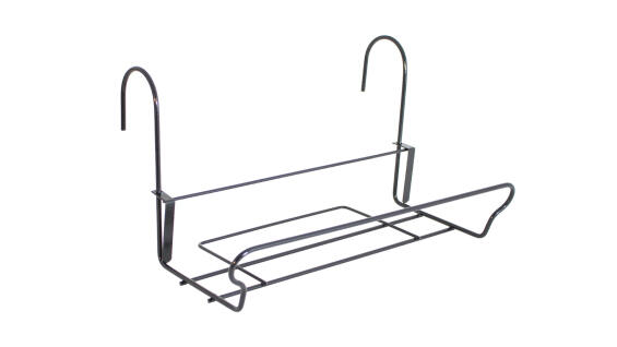 Pot Bracket, Balcony Plant Box Bracket, Anthracite, ARTEVASI