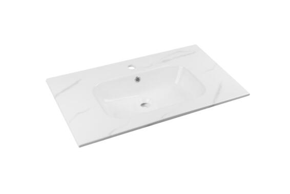 Sensea loa ceramic basin marble effect w810cmxd46cmxh15.5cm (basin only)