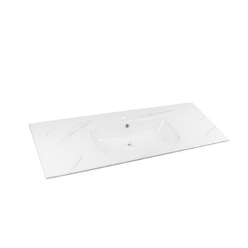 Sensea Loa Ceramic Basin with Marble Effect W121cmxD46cmxH15.5cm  (Basin Only) 