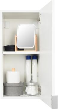Bathroom Cabinet Wall Mounted Sensea Essential 1 Door Glossy White 620x300mm