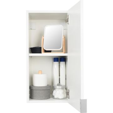 Bathroom Cabinet Wall Mounted Sensea Essential 1 Door Glossy White 620x300mm