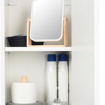 Bathroom Cabinet Wall Mounted Sensea Essential 1 Door Glossy White 620x300mm