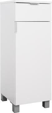 Essential Column 30x32x84 1 Drawer-1 Door Glossy White
