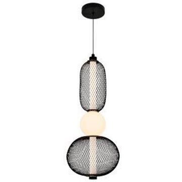Bright star pendant bubble linear black mesh 3 cct 10w