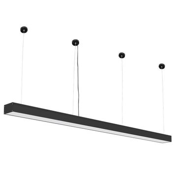 Bright star pendant linear 3cct 72w led black 2400mm