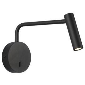 Bright star wall bracket adjustable arm and head blackd 3w led 4000k