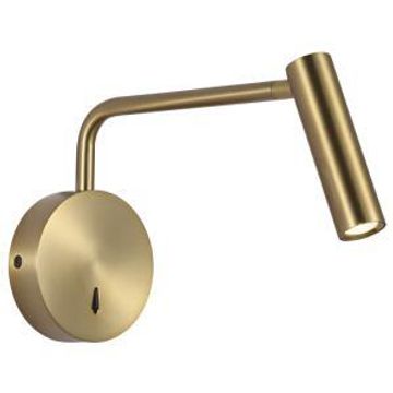 Bright star wall bracket adjustable arm and head gold 3w led 4000k