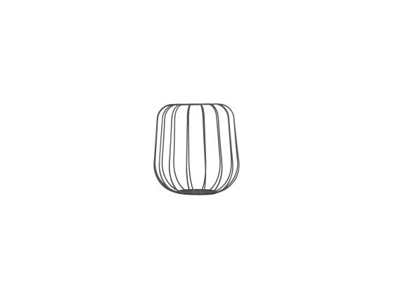 Plant Stand, Metal, Taj Mahal, Anthracite, ARTEVASI, 25cm
