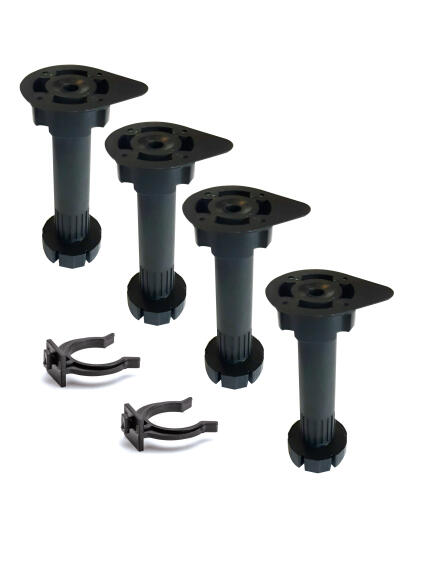 PLINTH LEGS 4P W/CLIPS 2P 100MM