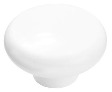 knob plastic, small white, 36mm