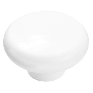 knob plastic, small white, 36mm