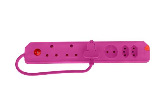 M/PLUG 6 WAY 3X3PIN 2X2PIN 1 SHUCKO PINK
