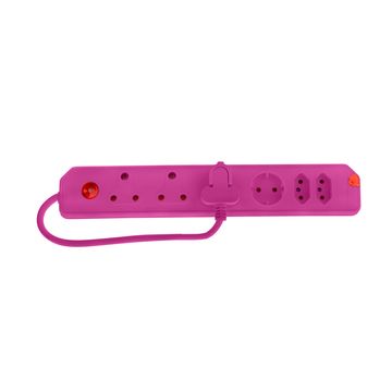 M/PLUG 6 WAY 3X3PIN 2X2PIN 1 SHUCKO PINK