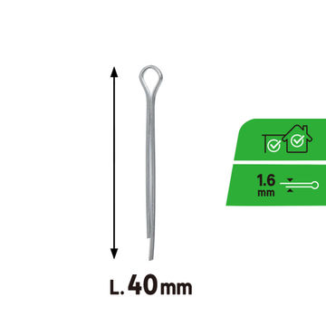 Cutted pins d1.6x40mm x10