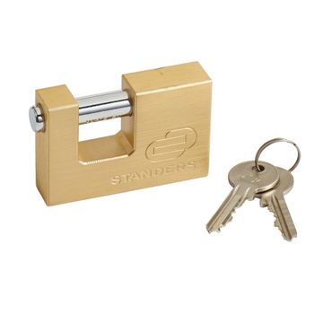 STANDERS INSURANCE BRASS PADLOCK 38MM