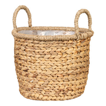 NATURE BASKET WITH HANDLE AND LINER 28CM