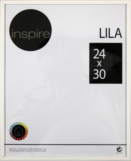 Inspire  picture frame lila white 24x30 