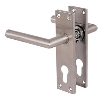 Door handle plate yale vico cylinder stainless steel