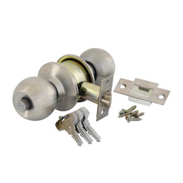 DOOR HANDLE KNOBSET YALE ROUND SLIVER