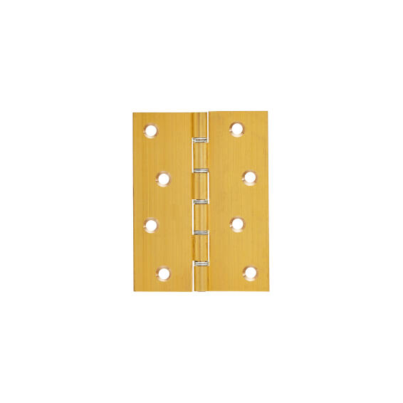 BUTT HINGE 100X75MM BRASS & PIN & WASHER
