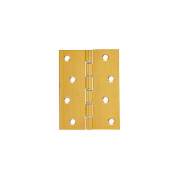 BUTT HINGE 100X75MM BRASS & PIN & WASHER