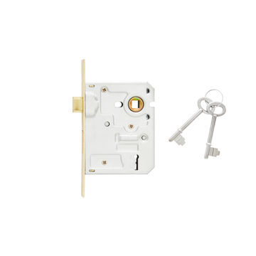 Mortice lock body premium chrome plated 2-lever mackie
