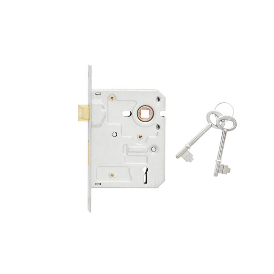 Mortice lock body premium chrome plated 3-lever mackie