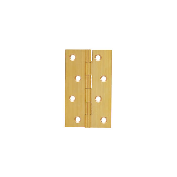Butt hinge light duty brass plated 100x60mm mackie