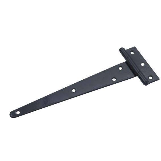 Black japan tee hinge & screws 250mm mackie