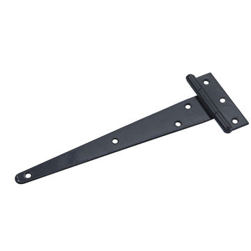 Black japan tee hinge & screws 250mm mackie