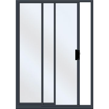 Aluminium sliding door charcoal 2 panel sliding W3000MM x H2100MM
