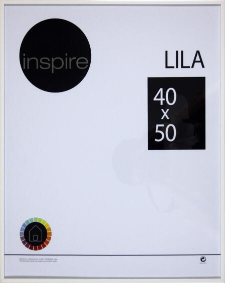 Inspire lila frame white 40x50cm