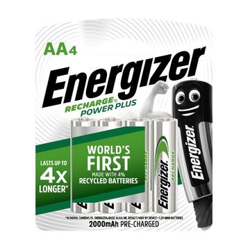 Battery recharge ENERGIZER power plus 2000mAh 4 pack
