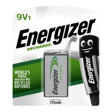 battery recharge 9v 1 pck