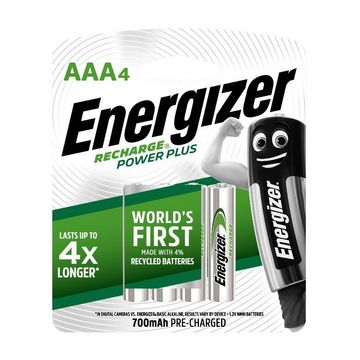 Battery recharge AAA ENERGIZER power plus 77mAh 4 pack