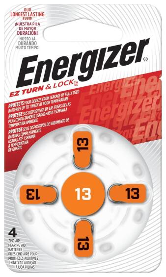 Hearing aid battery ENERGIZER 13 4 pack