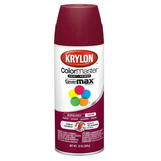 Spray paint KRYLON color master Satin Burgundy 355ML LEROY MERLIN