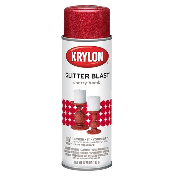 Spray paint KRYLON Glitter Blast Cherry Bomb 170ML LEROY MERLIN South