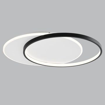Bright star ceiling circle double layer 40w led 3cct black and white