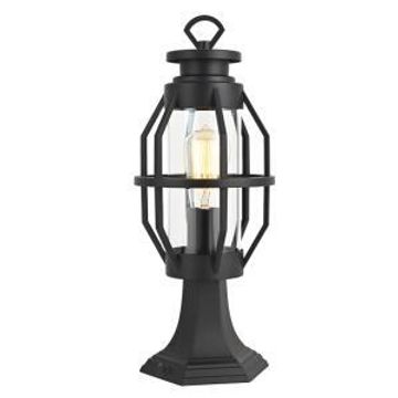 Bright star outdoor pillar lantern cage with glass 1xe27