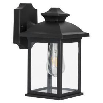 Bright star outdoor lantern square down facing plastic 1xe27 black