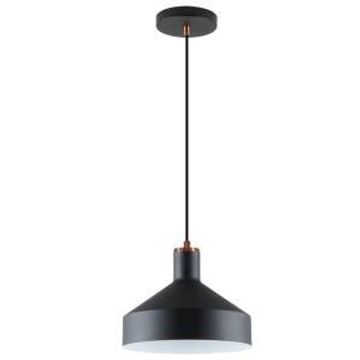 Bright star pendant metal sand black and brass 1xe27