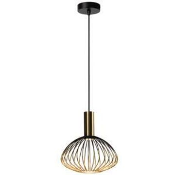 Bright star pendant wire black gold 1xgu10
