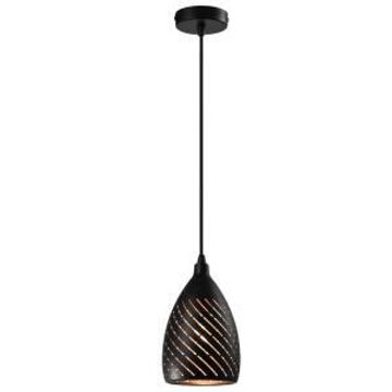 Bright star pendant mini laser cut black 1xe27