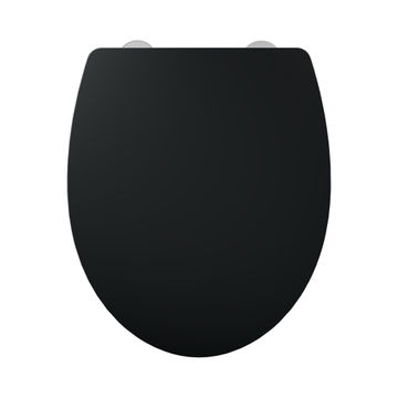 Sensea Easy Oval Toilet Seat Including Soft Closing Hinge Satin Black