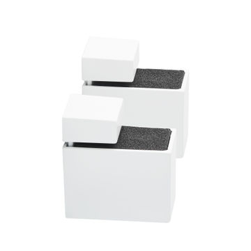 glass bracket set cuadro white 6-20mm